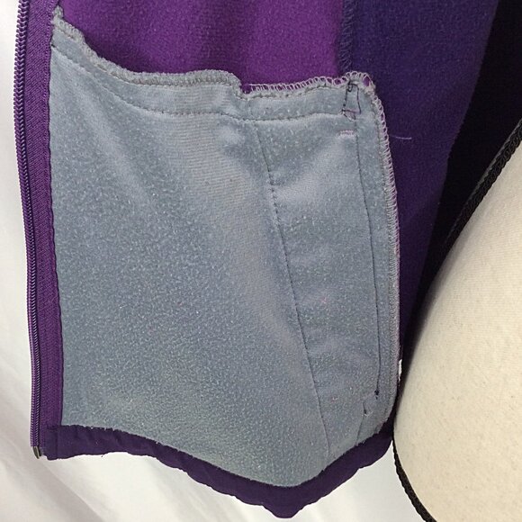 Free Tech Jacket Womens Size Medium 8/10 Purple Hooded Full Zip Fleece Lined - Picture 8 of 11